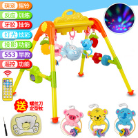 0-1岁新生儿健身架 婴幼儿3-6-12个月儿童宝宝音乐早教健身器|[飞机投影音乐遥控标准]