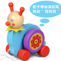 拖拉学步车拉车婴儿童手拉拉绳拉线1-2-3岁一岁宝宝男孩小车|滚铃拉车(款式随机)