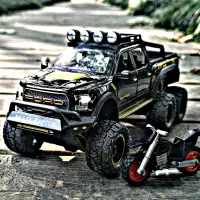 仿真福特猛禽模型f150越野车合金车模大号改装回力男孩皮卡车