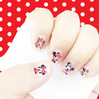 儿童指甲贴纸女孩宝宝时尚防水指甲贴片韩国美甲化妆贴画|米琪6张随机送２张共8张