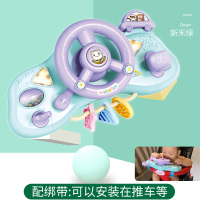手指琴学习儿童电子琴6-12个月婴儿宝宝音乐电话手拍拍鼓|音乐动感方向盘送小车+电池