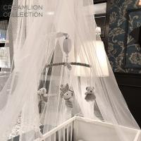 法国婴儿床铃礼盒布艺音乐旋转床铃新生宝宝安抚床上玩偶|灰色小熊(12曲+支架)支架音盒带保护套