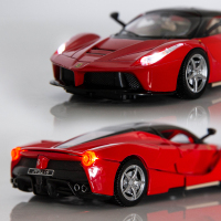 合金模型法拉利拉法fxxk车模限量版跑车仿真金属儿童汽车摆件
