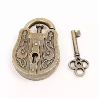 铁铜合金解扣九连环解环智力锁鲁班扣烧脑锁孔明锁成人|神力锁