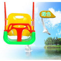 儿童室内外秋千婴幼儿家用三合一折叠支架座椅大童户外荡秋千玩具|绿三合一座椅+绳无链接带链接扣