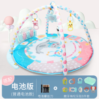 婴幼儿童脚踏钢琴健身架宝宝3-6个月新生儿音乐4男女孩0-1岁玩|圆健身架+摇铃8件套