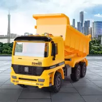 仿真惯性翻斗工程车儿童玩具耐撞耐摔运输光乐自卸货卡车模型男孩