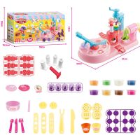 儿童彩泥面条机橡皮泥模工具套装手工制作冰淇淋粘土女孩玩具|五合一点心制作机