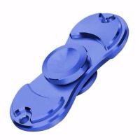 指尖陀螺铝合金旋转陀螺指尖解压神器手指陀螺玩具 儿童减压玩具|蓝色[两页指尖陀螺]