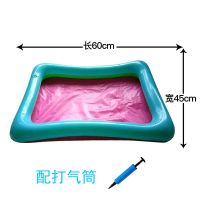 儿童玩具太空火星动力玩沙滩气垫充气沙盘塑料沙桌托盘大尺寸|60*45尺寸(送打气筒)