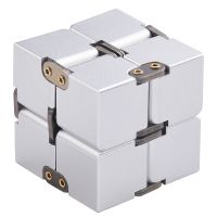 创意东西减压魔方玩具无限魔方上课无聊玩具打发时间发泄解压神器|经典版无限魔方(银色)