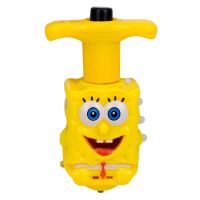 儿童音乐灯光仿木陀螺益智怀旧玩具小朋友礼物赠品学校活动玩具|海绵宝宝【带8个备用电池】