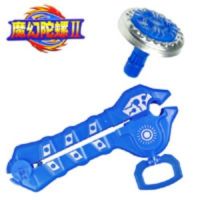 魔幻陀螺2 六一儿童玩具套装 焰天火龙王 儿童拉线发光战斗陀螺|深海冰龙神 [2发射器+2陀螺]