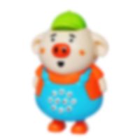 小火兔海草猪早教故事机儿童玩具学习婴儿益智能音乐玩具充电|海草猪(绿色)送挂绳 电池版(配2节七号电池)