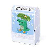 幼儿园姓名贴名字贴布刺绣宝宝可免缝校服衣贴条儿童定制印章防水|升级版+3.5ML墨水(鳄鱼)