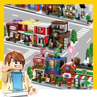 我要买条街森宝sembo街景模型小模块拼装积木儿童玩具女兼容乐