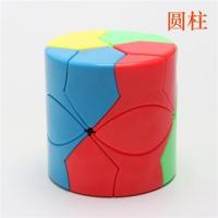 异形魔方套装金字塔斜转移棱变幻金刚粽子sq魔盒不等边玩具|圆柱