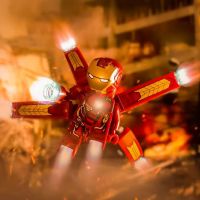 兼容乐钢铁侠人仔漫威大电影蜘蛛侠复仇者联盟积木儿童玩具