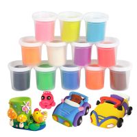 彩泥3d粘土橡皮泥手工雪糕冰淇淋模具套装6|【补充装】12色彩泥（每瓶50克）
