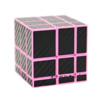 魔方镜面三阶异形金字塔五魔方魔方粽子sq-1斜转比赛顺滑|方格镜面粉底黑色纤维（教程）