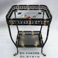 麻将机茶几棋牌室麻将室茶几茶水架麻将桌边加粗加厚茶水台|B-04加粗加厚花架