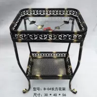 麻将机茶几棋牌室麻将室茶几茶水架麻将桌边加粗加厚茶水台|B-04加粗加厚花架