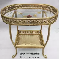 麻将机茶几棋牌室麻将室茶几茶水架麻将桌边加粗加厚茶水台|A-05加粗加厚花架