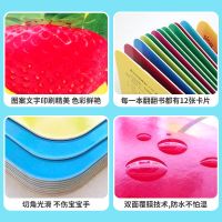 0-6岁幼儿看图识物识字认知早教书撕不烂不怕撕早教卡翻翻书