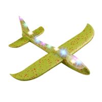 电动鲁班飞鸟手抛航模泡沫模型会飞行儿童玩具啄木鸟点头|全身发光[绿彩48cm回旋+平飞]