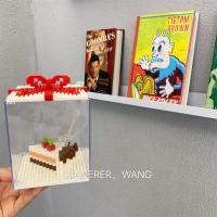 韩风ins创意网红小狗乐积木拼插玩具可爱生日礼物女|樱桃蛋糕