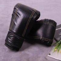 拳击手套成人拳套散打搏击格斗专业儿童泰拳沙袋武馆训练泰拳手套|典普黑(成人款)
