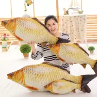 创意仿真鲤鱼抱枕鲫鱼抱枕鲫鱼毛具女生玩偶布娃娃生日礼物