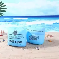 儿童游泳圈手臂圈水袖大人儿童游泳装备成人宝宝加厚浮圈浮漂泳袖|蓝色 3对装(6只装)