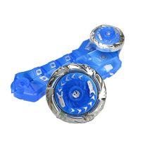 神奇陀螺2儿童男孩玩具飓风陀螺3拉线4代合金发光对变战陀套装|深海冰龙(蓝色) 单陀螺+发射器+战斗盘+彩盒包装