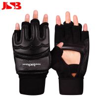 跆拳道手套散打拳套拳击手套成人儿童散打男女半指打沙袋训练器材|D58黑XXL(身180-189cm) 4oz