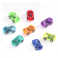 精美透明回力车儿童迷你小汽车玩具小男女孩玩具车模型8只套装