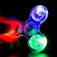 灯光指尖陀螺手指陀螺减压发光玩具|七彩炫酷水晶版[迷你陀螺]