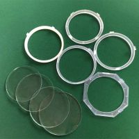 麻将机操作盘玻璃卡圈全自动麻将机配件麻将桌骰子色子盘镜片压圈|5个60玻璃+5个卡圈