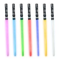 星球大战光剑儿童激光剑玩具闪光棒发光十字伸缩男孩武器刀剑玩具|七色剑(无音效)