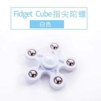 atl手指陀螺 htorqbar指尖陀螺edc 指间螺旋速美国成人陀螺玩具|五叶白款[塑料]