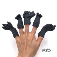 恐龙玩具霸王龙三角龙手指偶恐龙手偶动物宝宝手指玩偶幼儿园教具|手指偶恐龙手脚-E袋装