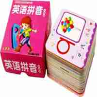 加厚覆膜撕不烂认知卡片宝宝早教卡识字卡片玩具幼儿园学习卡|45张撕不破拼音与英语