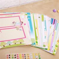 a4小学生成长纪念册内页幼儿园成长档案单页记录手册活页插袋散页|80张双面(40有40无)3张有字贴