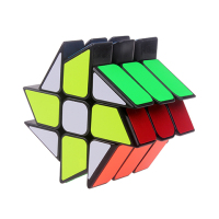 yj魔方三剑客异形组合魔方学生儿童智力玩具|[黑底]