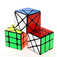 yj魔方三剑客异形组合魔方学生儿童智力玩具|三剑客组合[黑底]