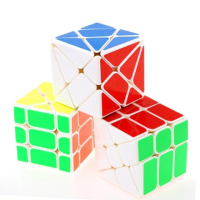 yj魔方三剑客异形组合魔方学生儿童智力玩具|三剑客组合【白底】
