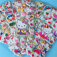 立体泡泡贴儿童卡通公主奖励贴纸 kt猫女孩贴画|泡泡贴[12张不重复]