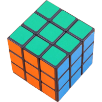 初学者教学魔方三四阶小学生男女儿童聪明动脑玩具碳纤维套装|单个三阶光色魔方(送润滑油)