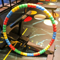 瘦腰女式成人收腹初学者瘦身健身减肥美腰呼拉圈加重减肥圈|全球（送皮尺） 环保健康款4斤