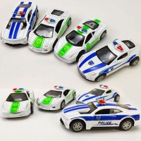 儿童玩具男孩子回力车合金车模型口袋小汽车子警车套装耐摔3-6岁